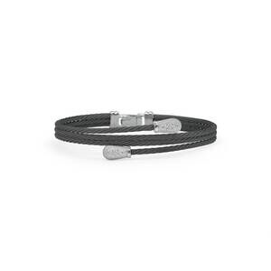 NEW DISC women's bypass bracelet in black